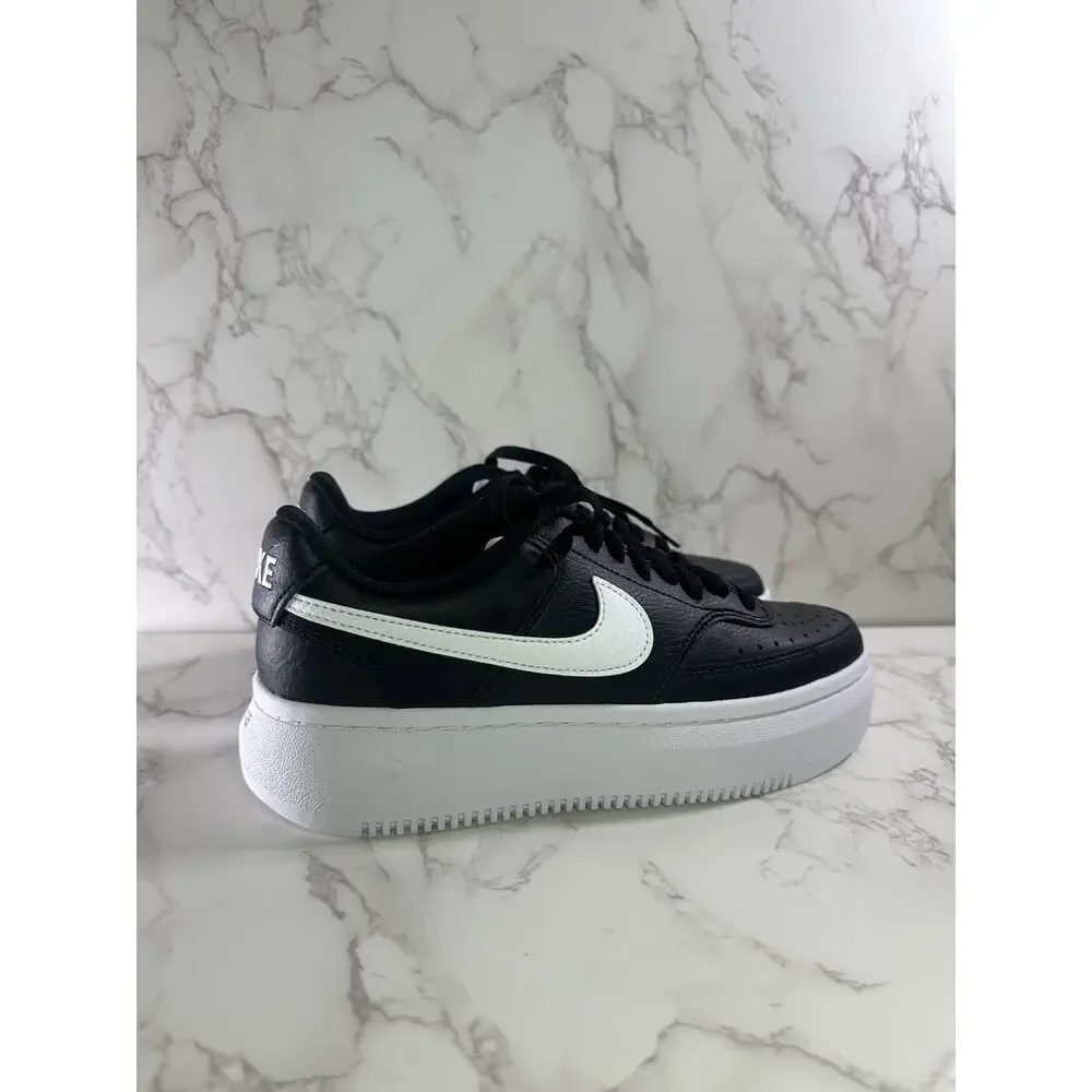 Nike Court Vision ALTA LTR Black Platform Sneakers DM0113-002 Women's Size 7.5